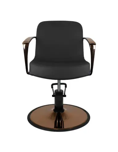 Bolonia black copper hairdressing chair {attributes}