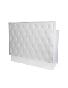 COMPTOIR BUREAU D'ACCEUIL STYLE CHESTERFIELD BLANC