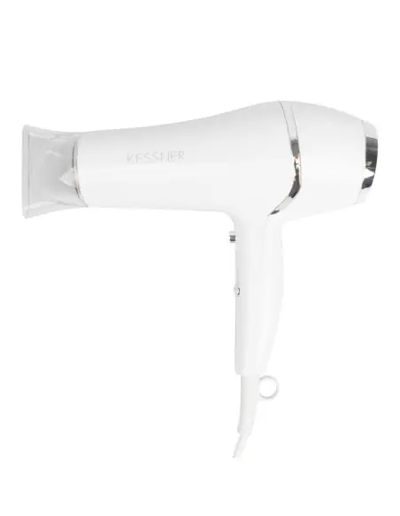 Secador de pelo y secadora Kessner profesional de 2100W en color blanco.