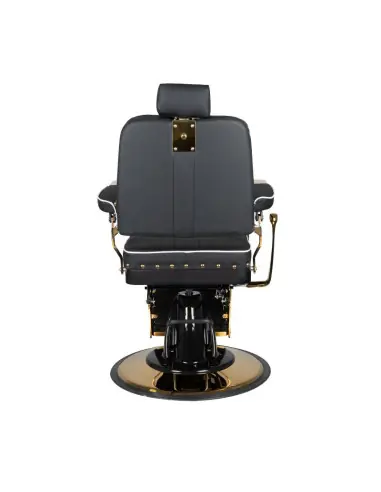 Poltrona da barbiere Filippo Gold Black – Elegante trono professionale