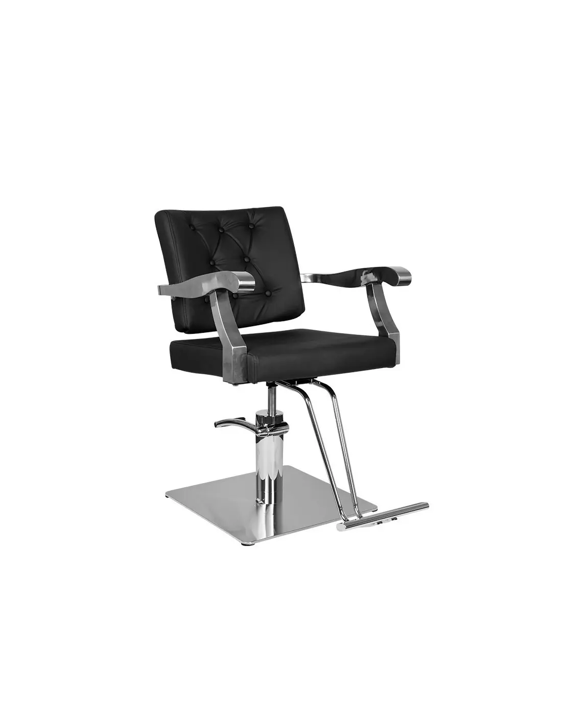 Lyon black hairdressing chair {attributes}