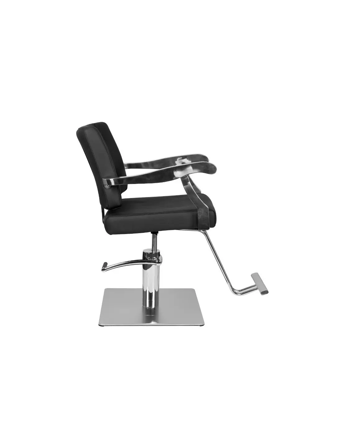 Lyon black hairdressing chair {attributes}