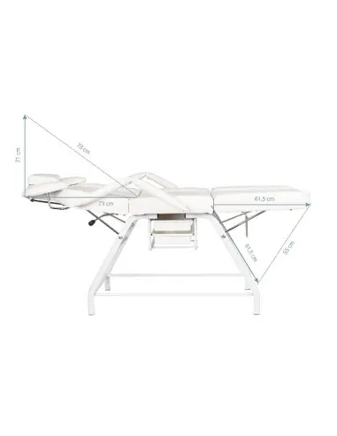 Fauteuil de soin des cils ivette gris 