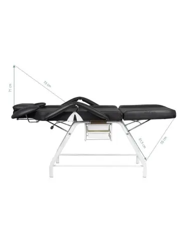 Sillón para el cuidado de las pestañas ivette negro 
