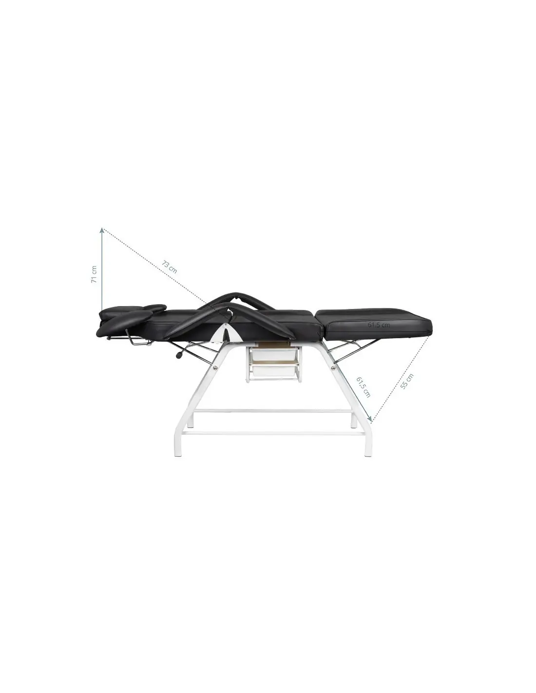Fauteuil de soin des cils ivette noir 