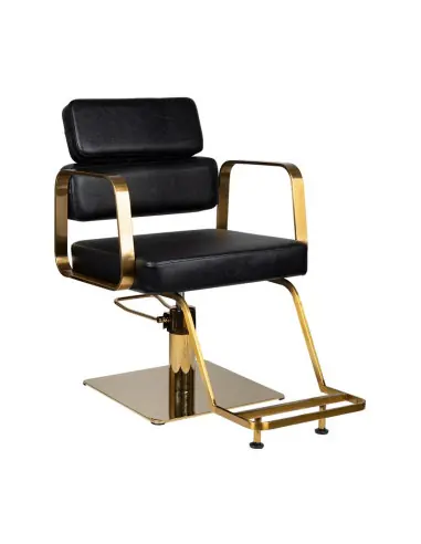 Porto gold black hairdressing chair {attributes}