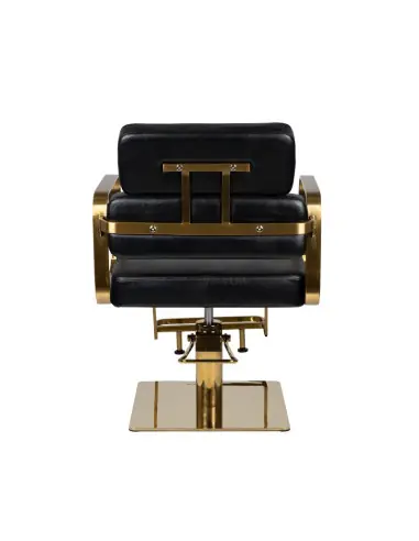 Porto gold black hairdressing chair {attributes}