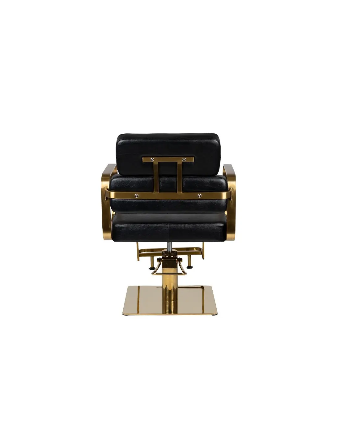Fauteuil de coiffure porto or noir 