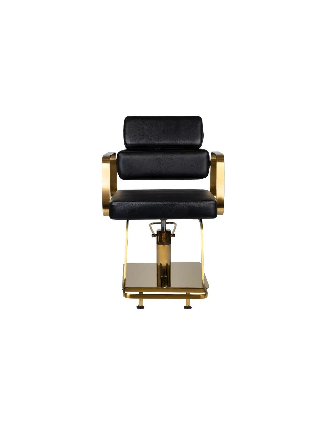 Fauteuil de coiffure porto or noir 