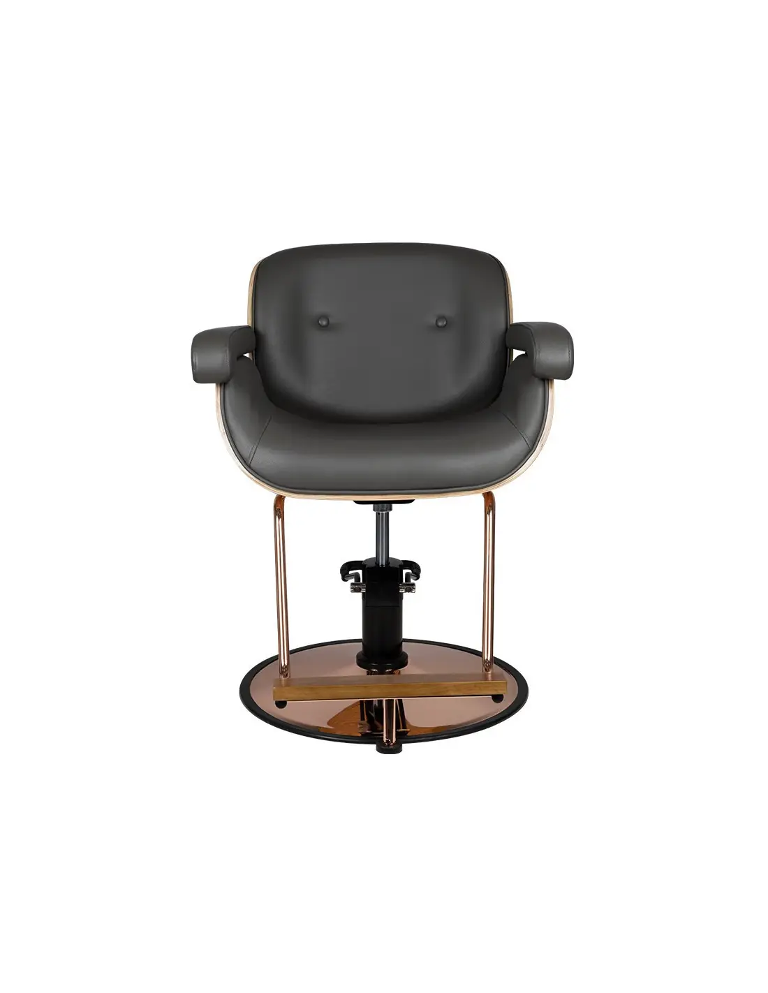 Tuluza black wooden hairdressing chair {attributes}