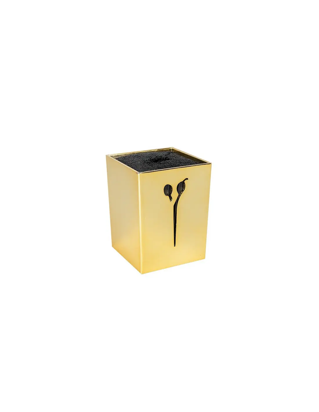 Support pour ciseaux de coiffure or lot de 2 