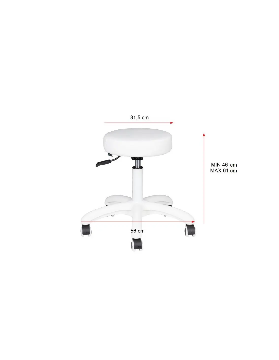 Associate Article 134992 TABORET KOSMETYCZNY AM-303-2 BIAŁY