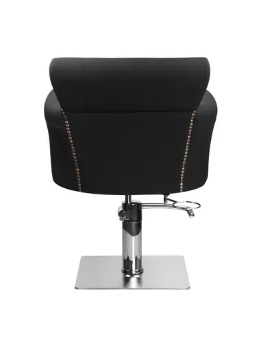 Sillón de peluquería acolchado alberto negro 