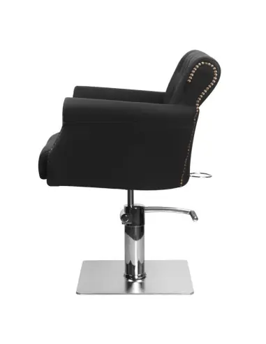 Sillón de peluquería acolchado alberto negro 