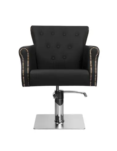 Sillón de peluquería acolchado alberto negro 