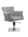 Alberto grey upholstered hairdressing chair {attributes}