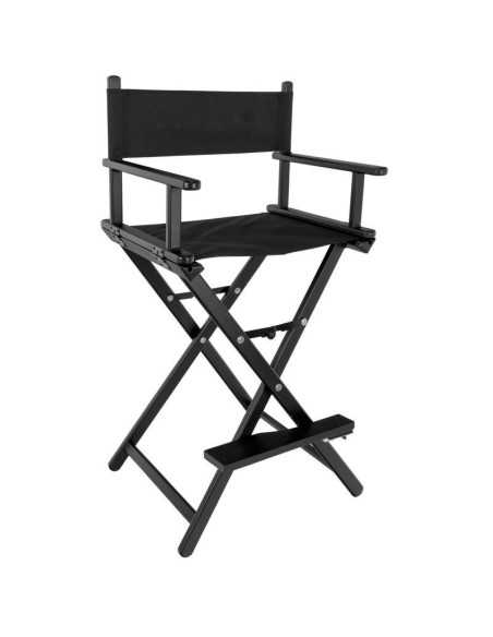 Fauteuil Maquillage 113055 CHAISE DE MAQUILLAGE GLAMOUR ALUMINIUM NOIR
