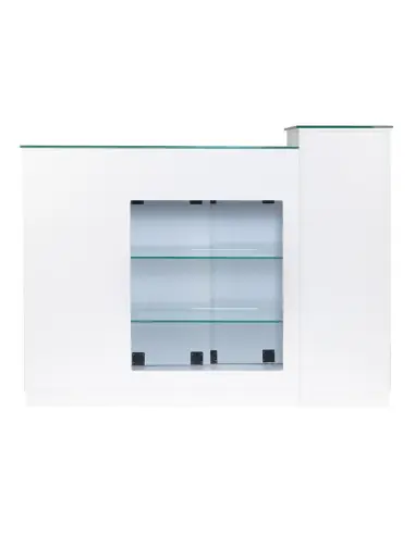 Mostrador de oficina de recepción Jonak con vitrina 