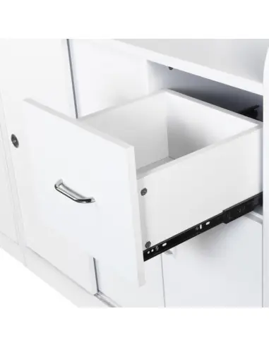 Comptoir bureau banque d'accueil jonak avec vitrine 