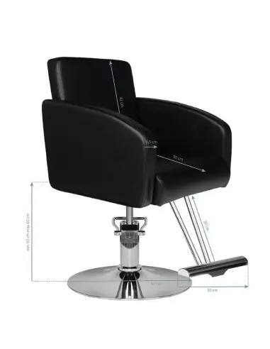Poltrona stile trevise nera 