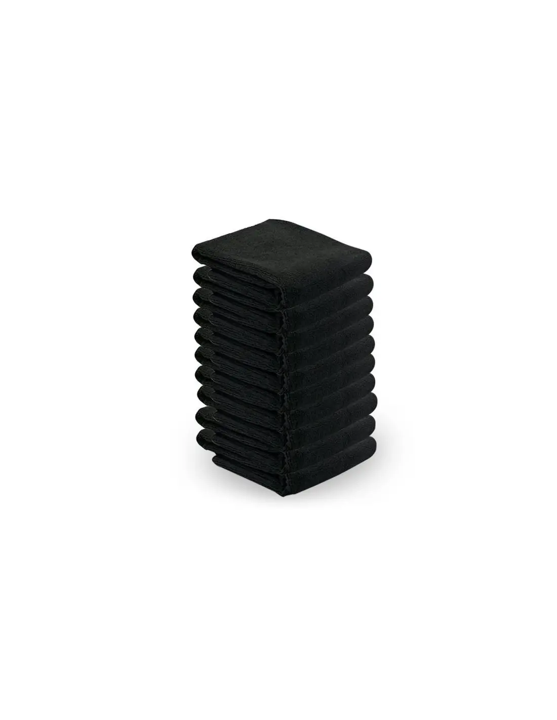 Microfiber towel 73x40cm 10pcs black
