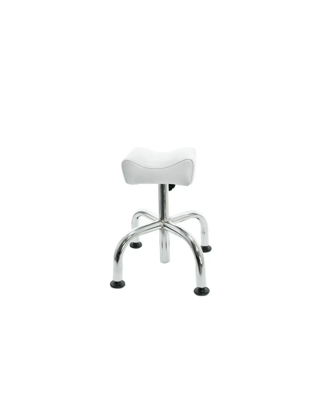 Stool with wheels 104606 Stool with wheels am-5012c white