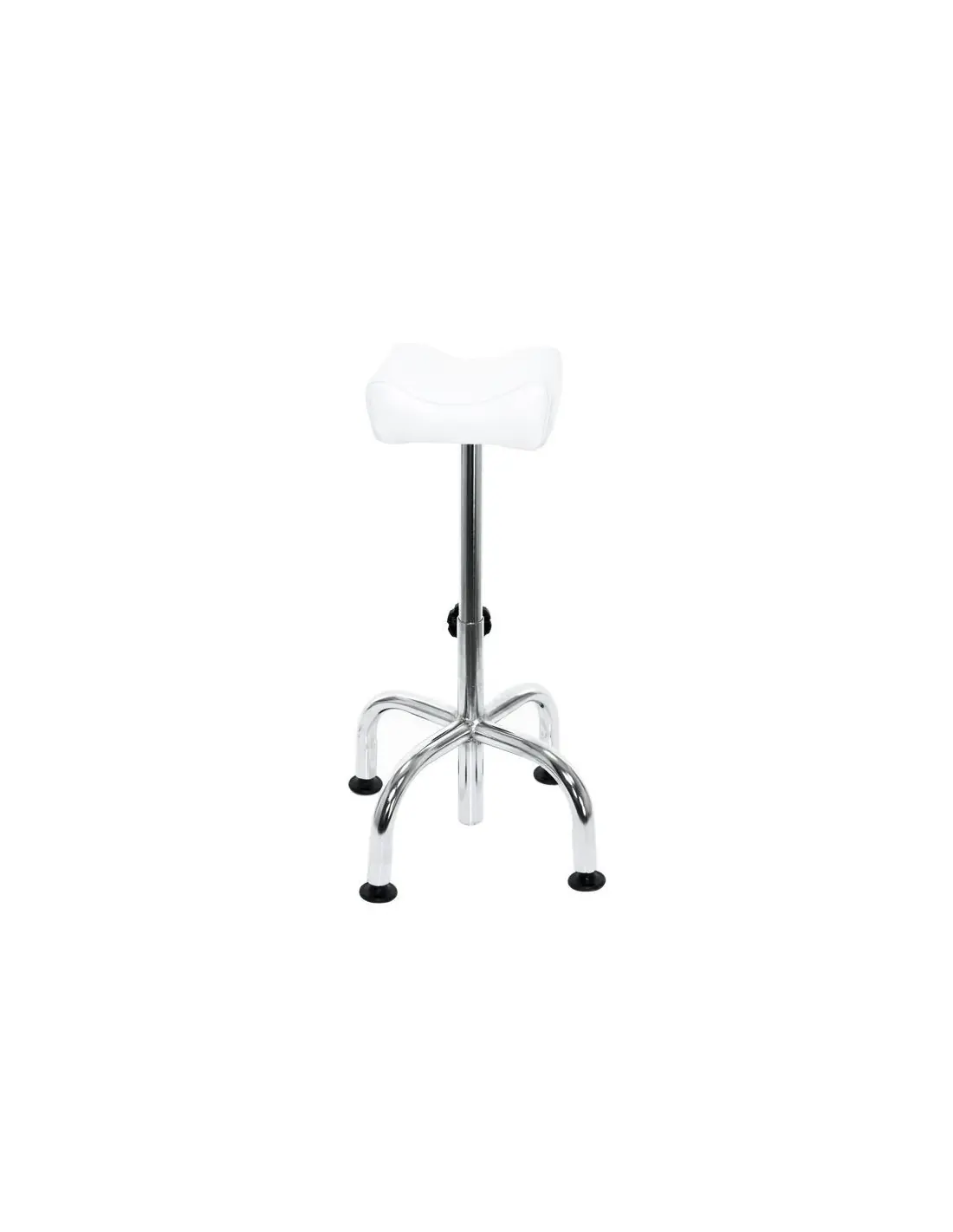 Stool with wheels 104606 Stool with wheels am-5012c white