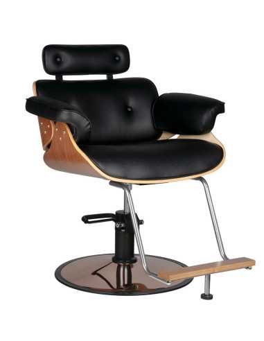 Fauteuil de coiffure florence noyer noir {attributes}