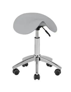 Tabouret à roulettes am-302 gris