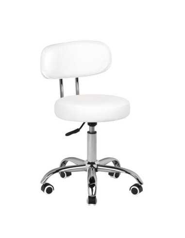 Rolling stool A-007 WHITE