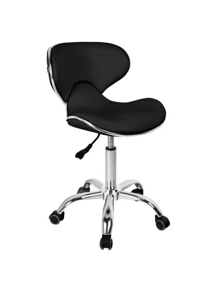 Q-4599 BLACK Rolling Stool