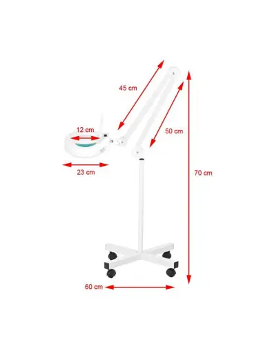 Lámpara lupa led s4 + trípode 