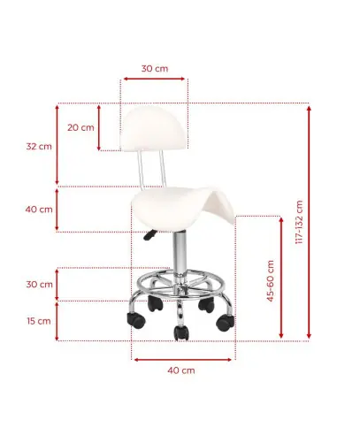 Associate Article 118590 TABORET KOSMETYCZNY 6001 BIAŁY