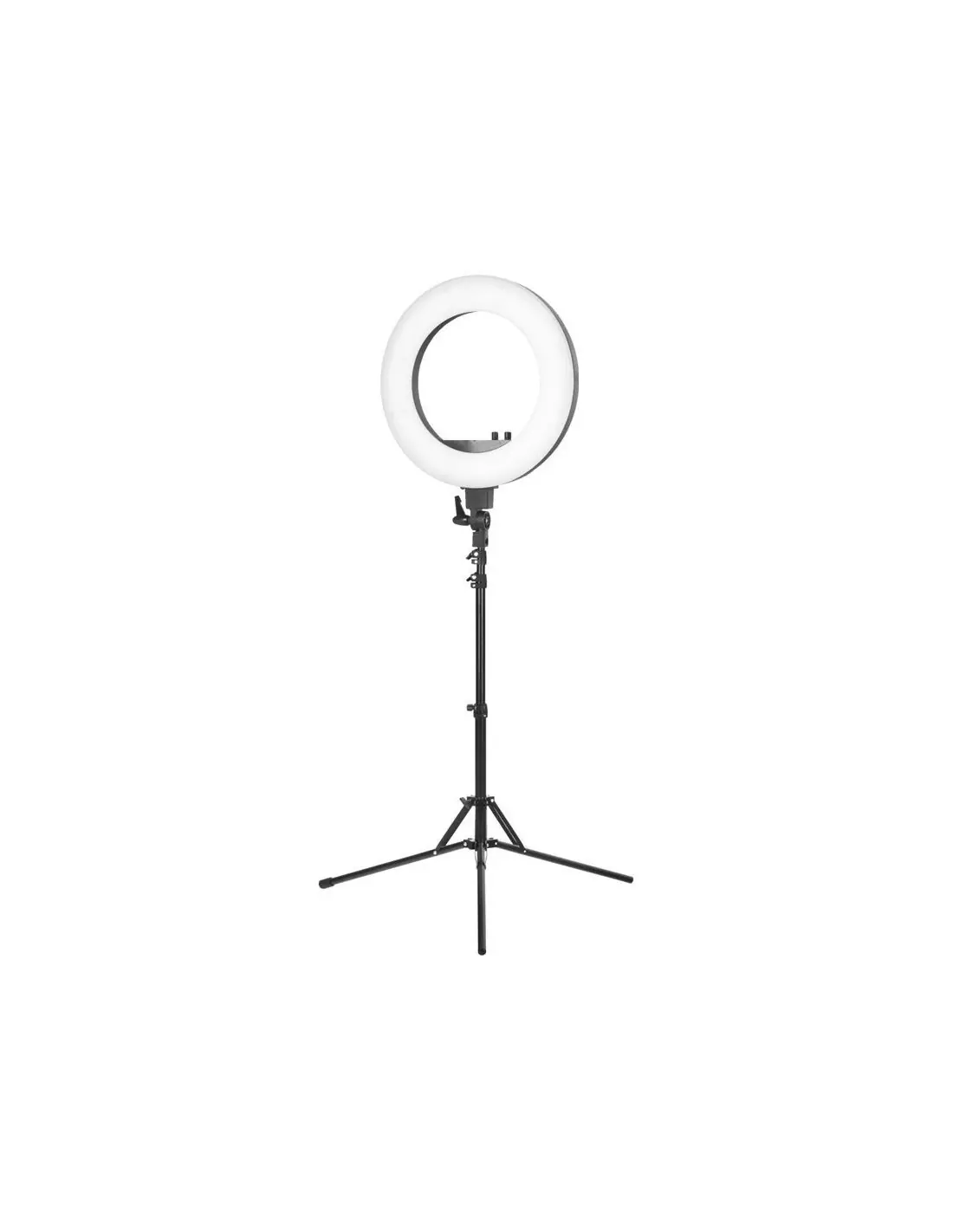Ring Light professionnelle 119781 ANNEAU DE LUMIÈRE 18" 48W NOIR LED + TRÉPIED