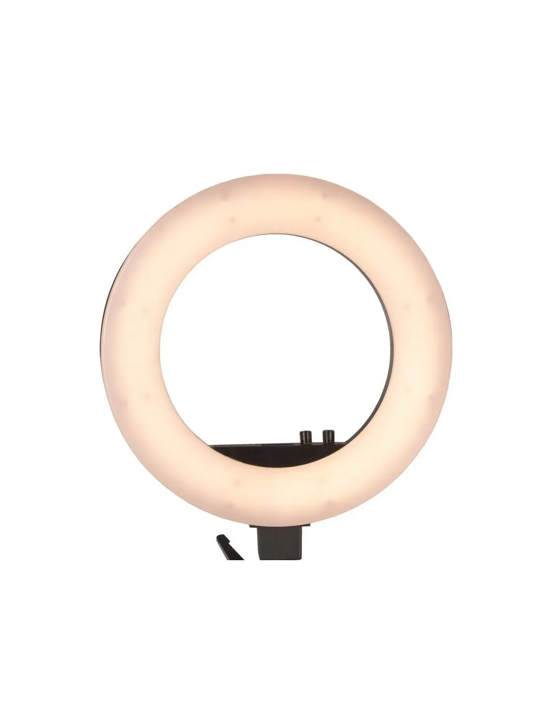 Ring Light professionnelle 119781 ANNEAU DE LUMIÈRE 18" 48W NOIR LED + TRÉPIED