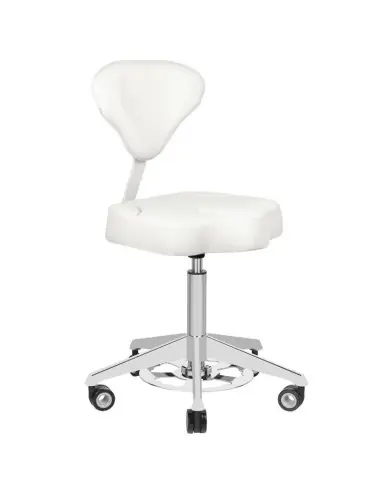 Associate Article 122307 AZZURRO 156F BUMP-UP WHITE COSMETIC STOOL