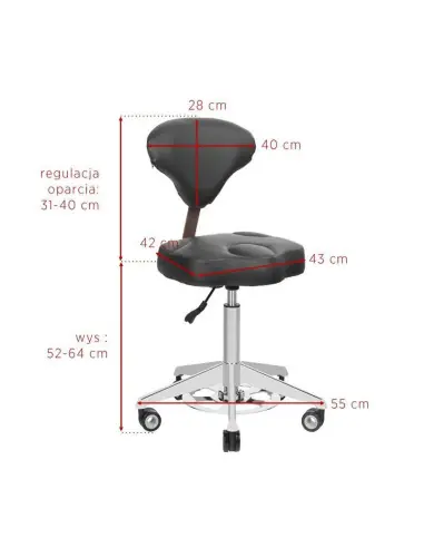 Associate Article 122307 TABORET KOSMETYCZNY AZZURRO 156F BUMP-UP BIAŁY
