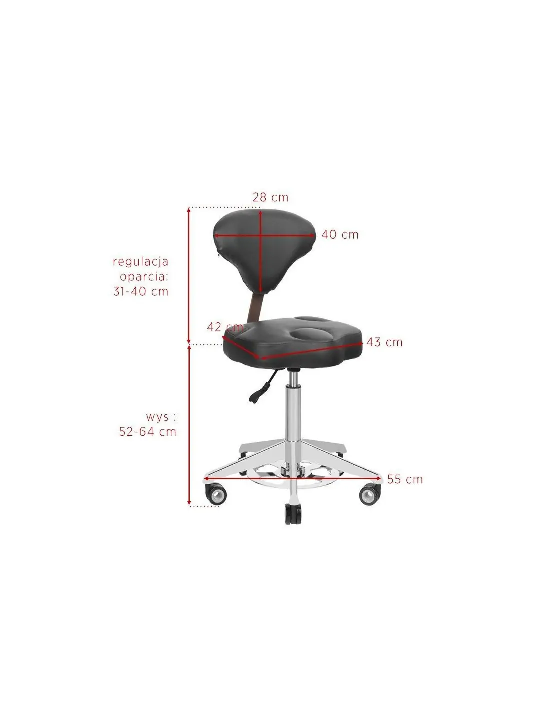 Associate Article 122307 TABORET KOSMETYCZNY AZZURRO 156F BUMP-UP BIAŁY