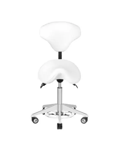 Associate Article 122308 AZZURRO 037F BUMP-UP WHITE COSMETIC STOOL