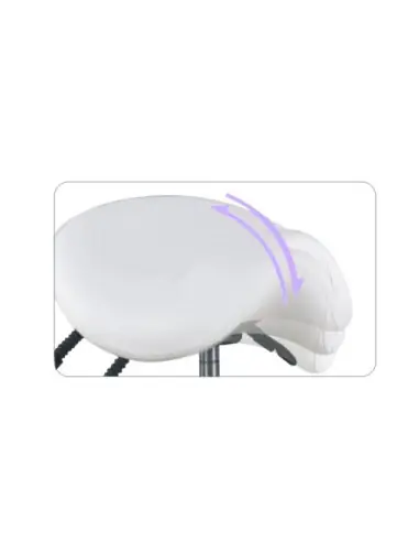 Associate Article 122308 TABOURET COSMETIQUE AZZURRO 037F BUMP-UP BLANC