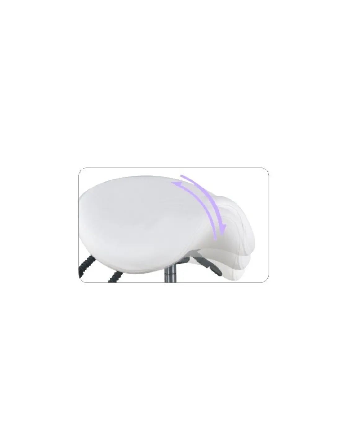 Associate Article 122308 TABOURET COSMETIQUE AZZURRO 037F BUMP-UP BLANC