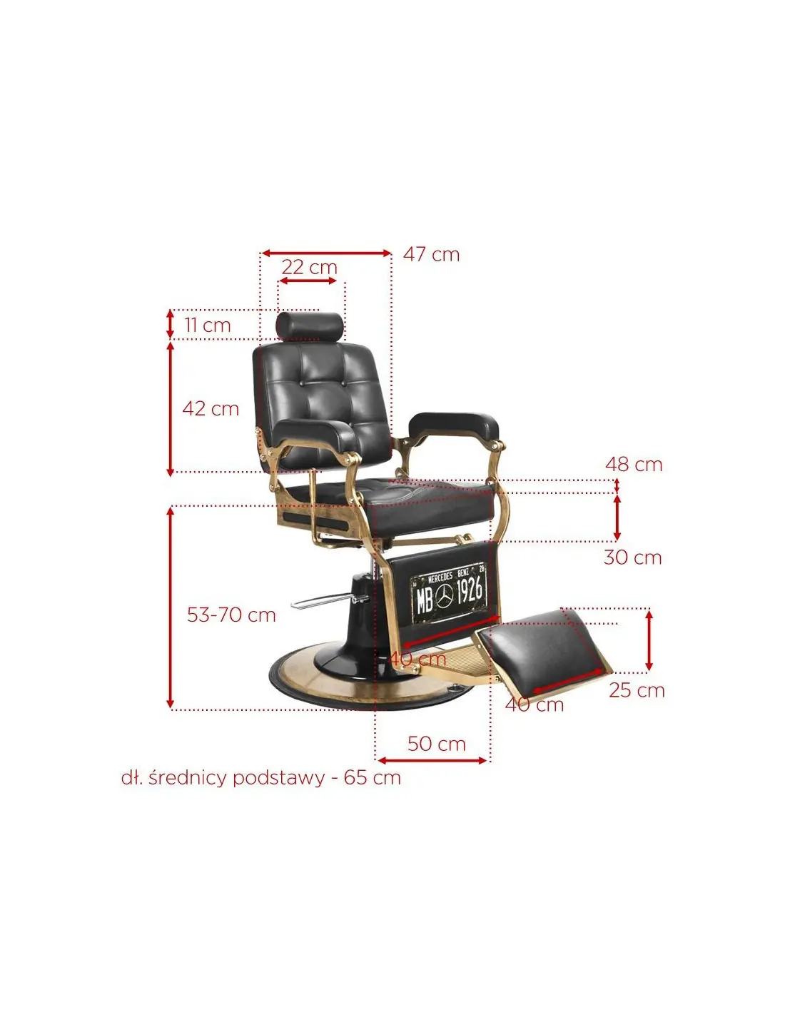 Poltrona da barbiere BOSS Obsidian – Nero intenso e Performance Pro