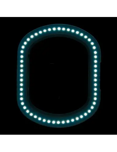 Lupa elegante 6028 lampada 60 led smd 5d con supporto regolatore intensità luminosa 