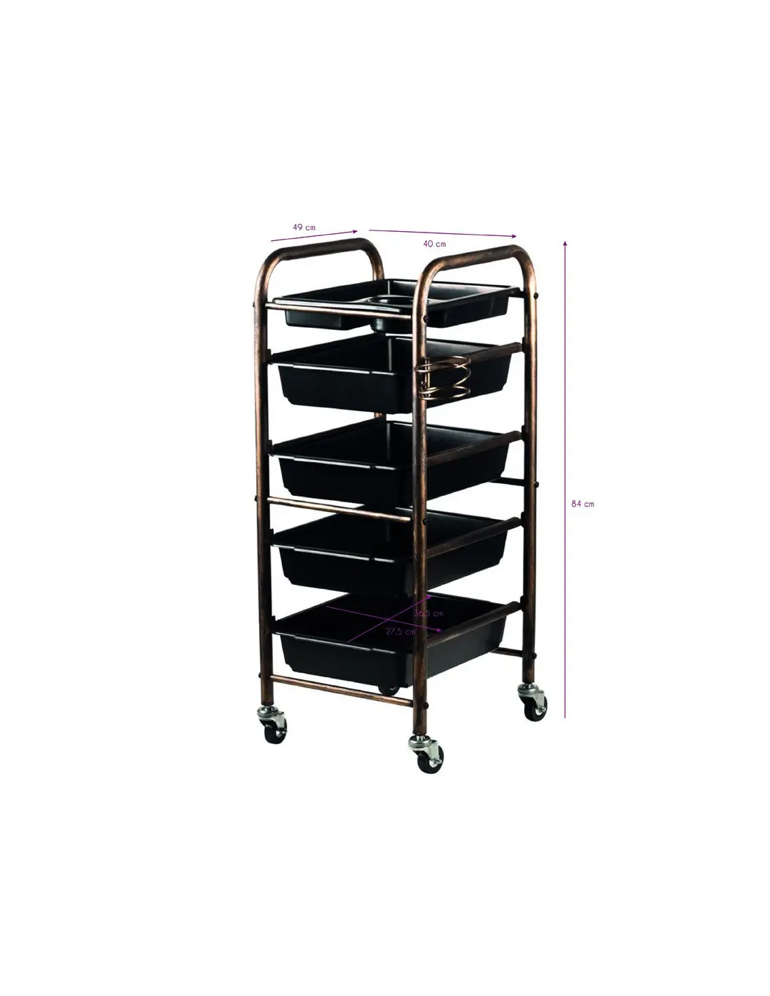 Carrello da parrucchiere per colorare e conservare-123792 