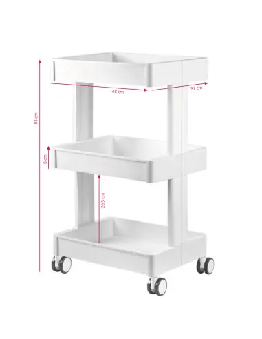 Cosmetic trolley 084 white