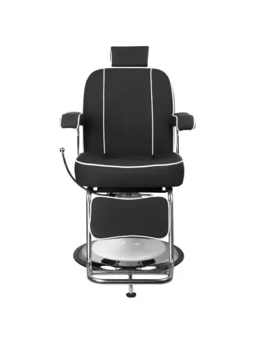 Poltrona da barbiere AMADEO BLACK – Design vintage ed ergonomia professionale