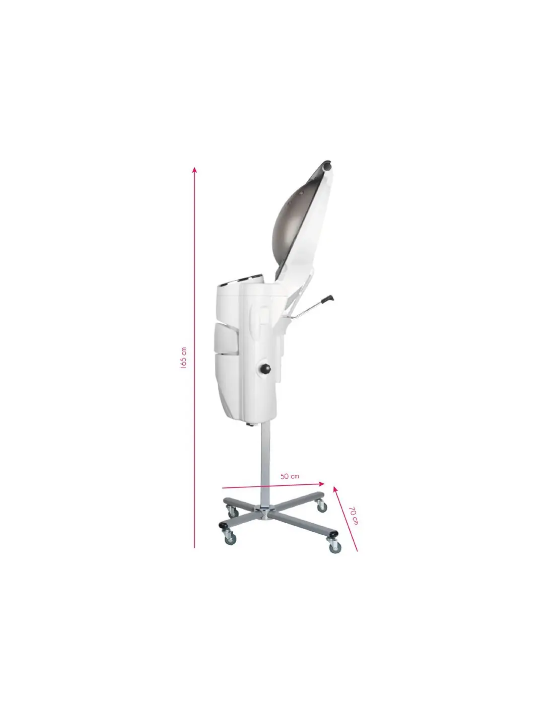 Vapeur sauna de coiffure blanc avec ozone actif 