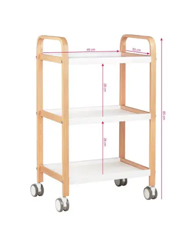HS09 Kosmetiktisch aus Holz - weiß