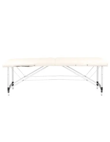 Associate Article 126960 STÓŁ SKŁADANY DO MASAŻU ALUMINIOWY KOMFORT 2 SEGMENTOWE CREAM