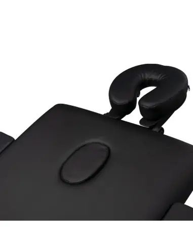 Table de massage pliante 126967 Table de massage pliante bois confort 2 sections noir